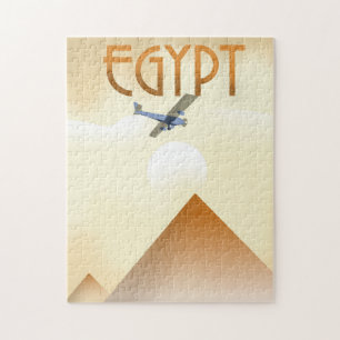 Puzzle Affiche de vol de style vintage Egypte