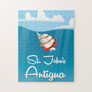 Puzzle Affiche de voyage à St. John's, Antigua-et-Barbuda
