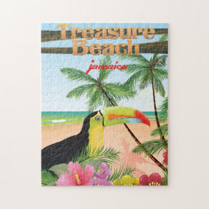 Puzzle Affiche de voyage à Treasure Beach Jamaïque