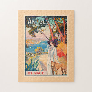 Puzzle Affiche de voyage Antibes, France,