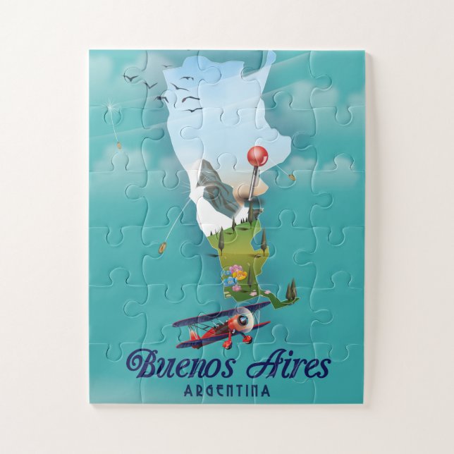 Puzzle Affiche de voyage Buenos Aires, Argentine (Vertical)