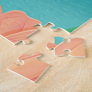 Puzzle Affiche de voyage classique pour aller à la Barbad