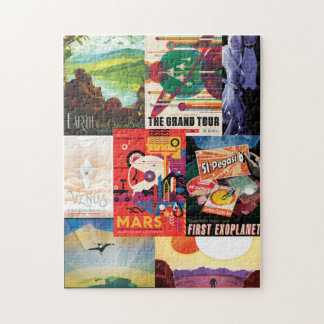 Puzzle Affiche de voyage dans l'espace
