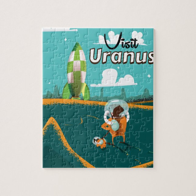 Puzzle Affiche de voyage de la bande dessinée vintage d'U (Vertical)