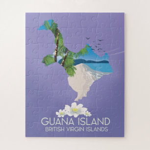 Puzzle Affiche de voyage des îles Vierges britanniques