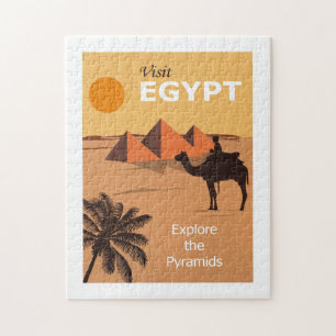 Puzzle Affiche de voyage en Égypte