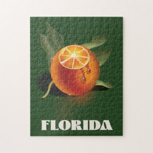 Puzzle Affiche de voyage Florida Orange