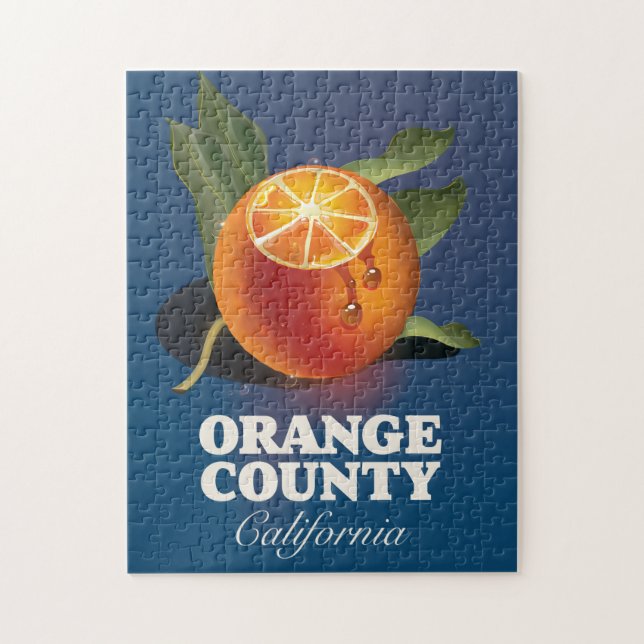 Puzzle Affiche de voyage Orange County California. (Vertical)