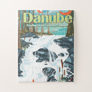 Puzzle Affiche de voyage sur le Danube
