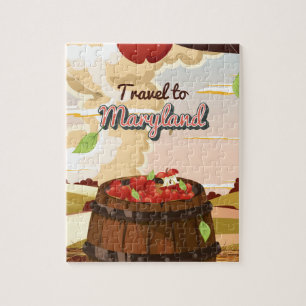 Puzzle Affiche de voyage vers le Maryland
