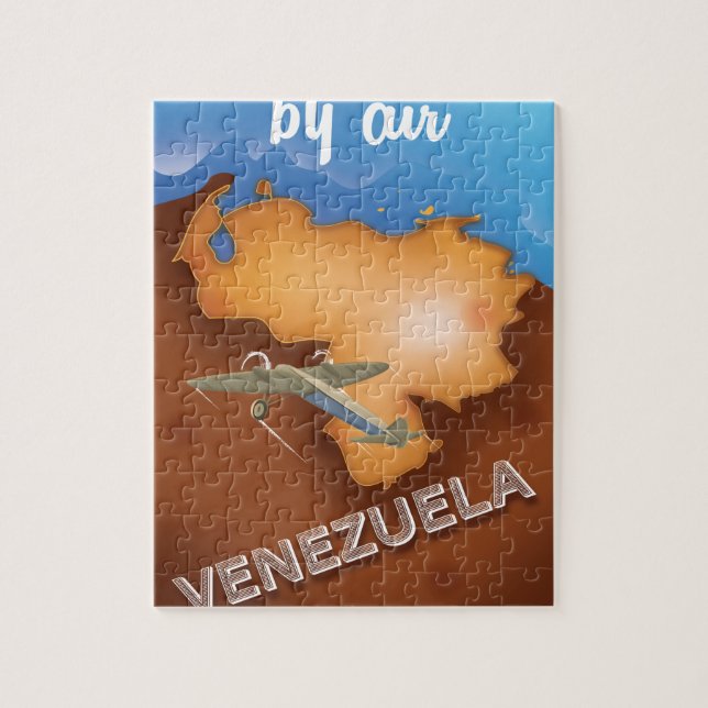 Puzzle affiche de voyage vintage du venezuela (Vertical)