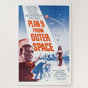 Puzzle Affiche du film de science-fiction "Plan 9 de l'es