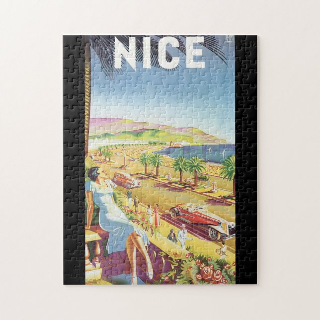 Puzzle Affiche gentille de Vintage voyage (Vertical)