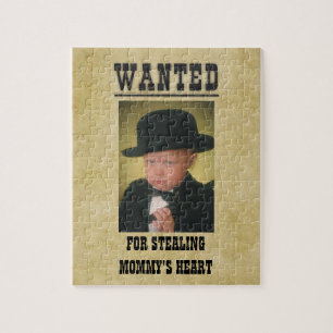 Puzzle Affiche Recherchée personnalisée