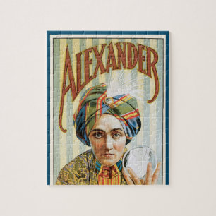 Puzzle Affiche vintage de magie, Alexander, l'homme qui s