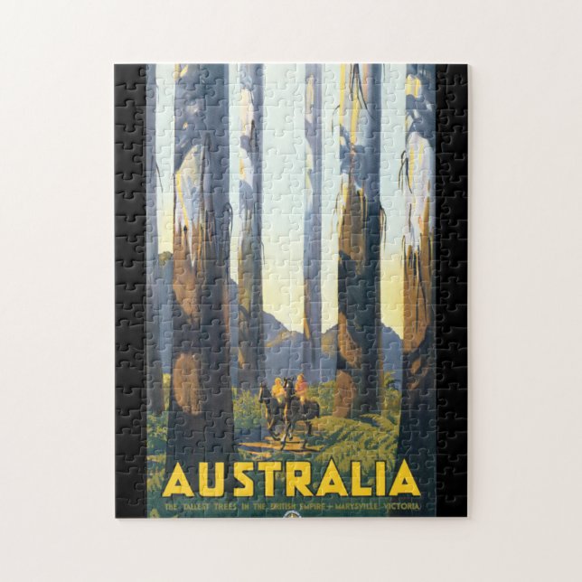 Puzzle Affiche Vintage voyage australienne (Vertical)