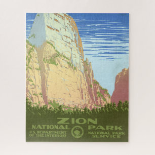Puzzle Affiche Vintage voyage Pour Le Parc National De Si