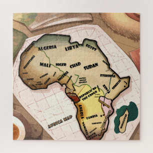 Puzzle Africa map