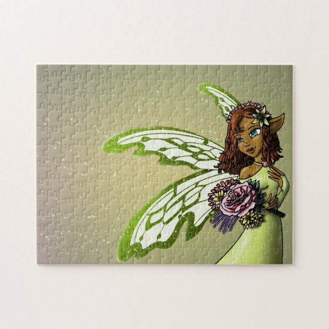 Puzzle Afrique Amérique Fée et Fleurs (Horizontal)