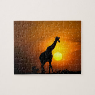 Puzzle Afrique, Kenya, Masaï Mara. Giraffe