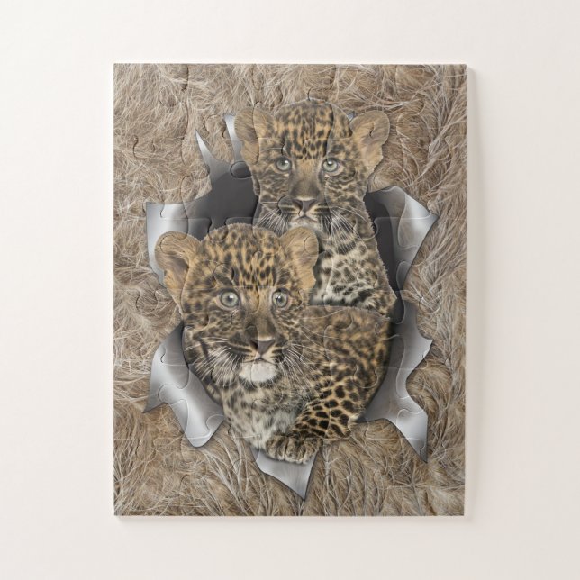 Puzzle Afrique-Safari Wildlife-Art (Vertical)