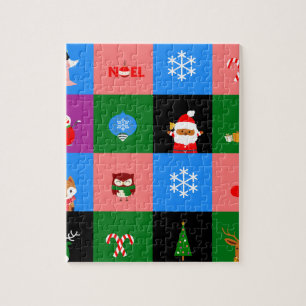 Puzzle afrique santa claus colorblock