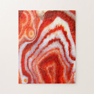 Puzzle Agate Orange Sanguine.