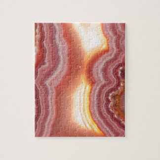 Puzzle Agate rose de jaune orange de lever de soleil