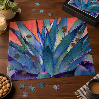 Puzzle Agave au coucher du soleil