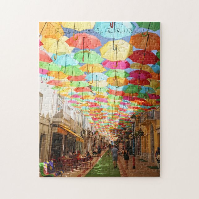 Puzzle Agueda Umbrella Sky - Le vrai Portugal (Vertical)