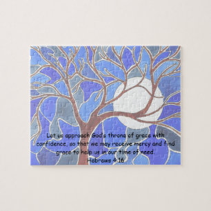 Puzzle Aidez en temps de besoin - 4h16 d'Hébreux - vers