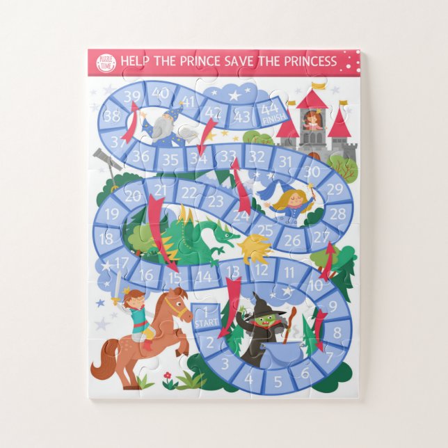 Puzzle Aidez Le Prince À Sauver La Princesse De La Sorciè (Vertical)