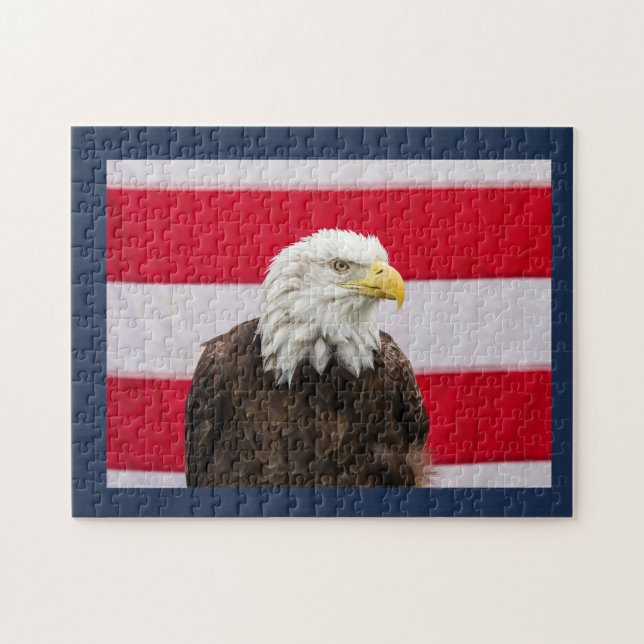 Puzzle Aigle patriotique (Horizontal)