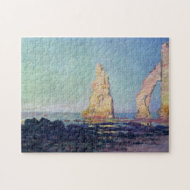 Puzzle Aiguille d'Etretat Low Tide Monet Fine Art (Horizontal)