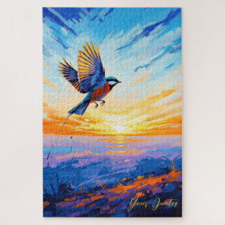 Puzzle Ailes dorées au lever du soleil
