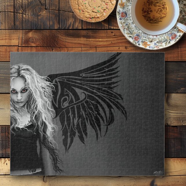Puzzle Ailes tribales Fallen Angel Rouge (Créateur téléchargé)