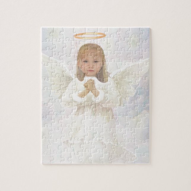 Puzzle Aimable - prière d'ange de petite fille (Vertical)