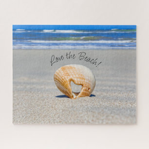 Puzzle Aimez la plage ! Love Shell sur la plage