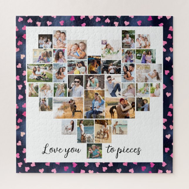 Puzzle Aimez-vous aux pièces Coeur en forme de coeur 36 C (Vertical)