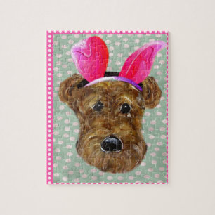 PUZZLE AIREDALE DE PÂQUES