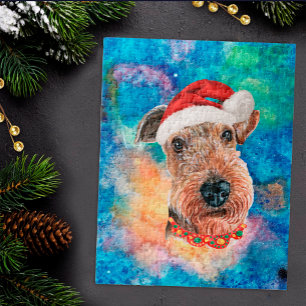 Puzzle Airedale Terrier race Chien Noël