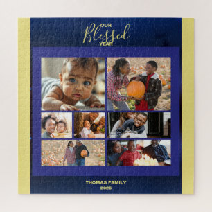 Puzzle Ajouter Photos Blessed Year Family Photo Collage