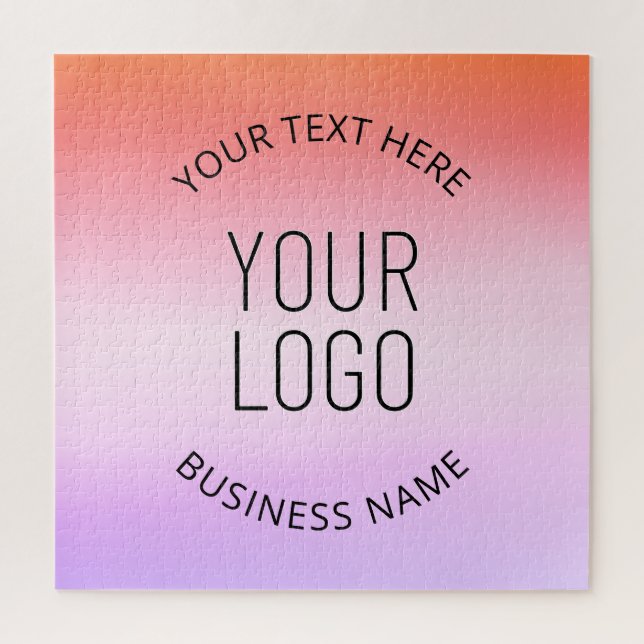 Puzzle Ajouter votre logo | Couleurs dégradées du coucher (Vertical)
