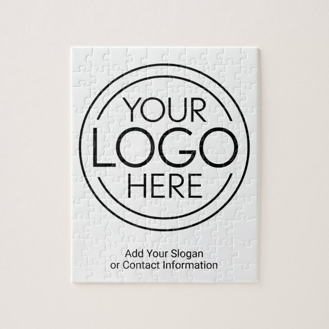 Puzzle Ajouter Votre Logo Entreprise Moderne Minimaliste (Vertical)