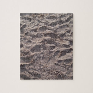 Puzzle Ajouter votre propre texte, écrire dans le sable, 