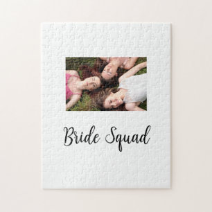 Puzzle Ajoutez votre nom photo bridesmaid squad marié par