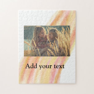 Puzzle ajoutez votre photo personnalisée Noël eau