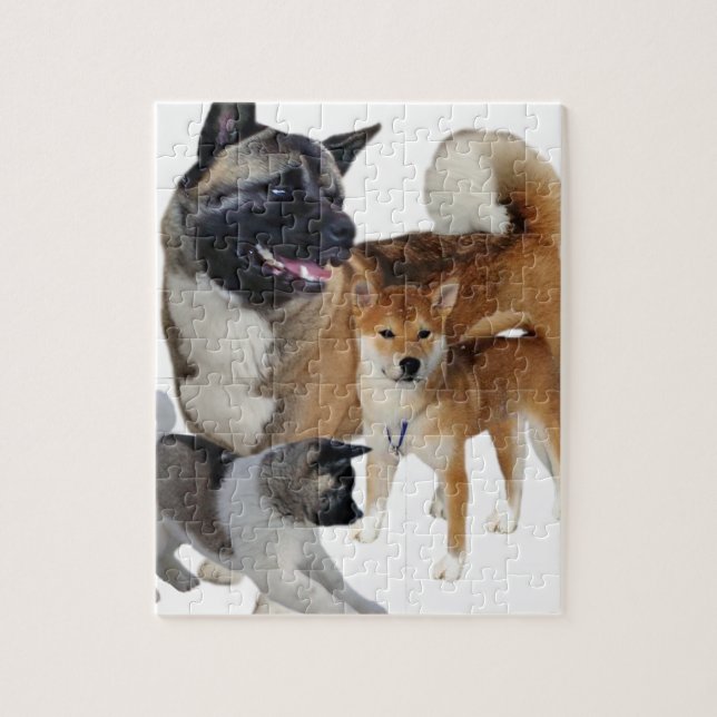 Puzzle Akita (Vertical)