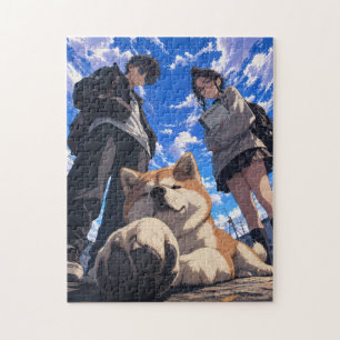 Puzzle Akita Anime