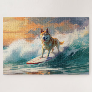 Puzzle Akita Beach Surf Peinture